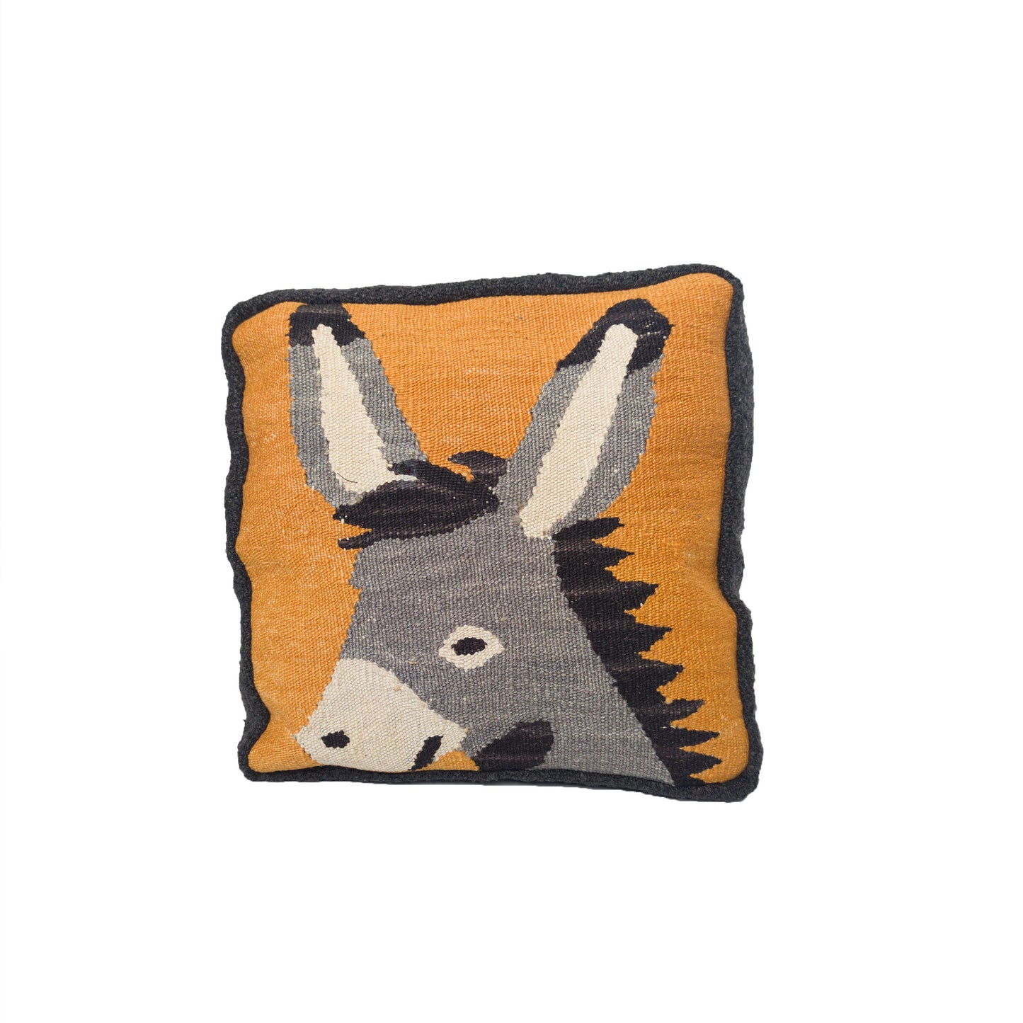Donkey Handwoven Throw Pillow