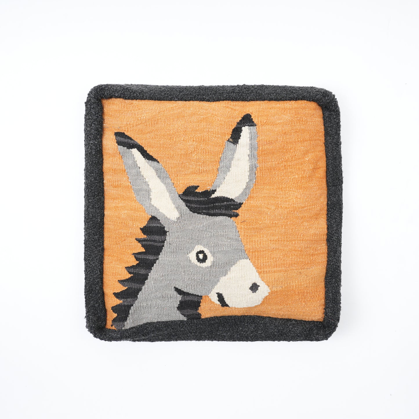 Donkey Handwoven Throw Pillow