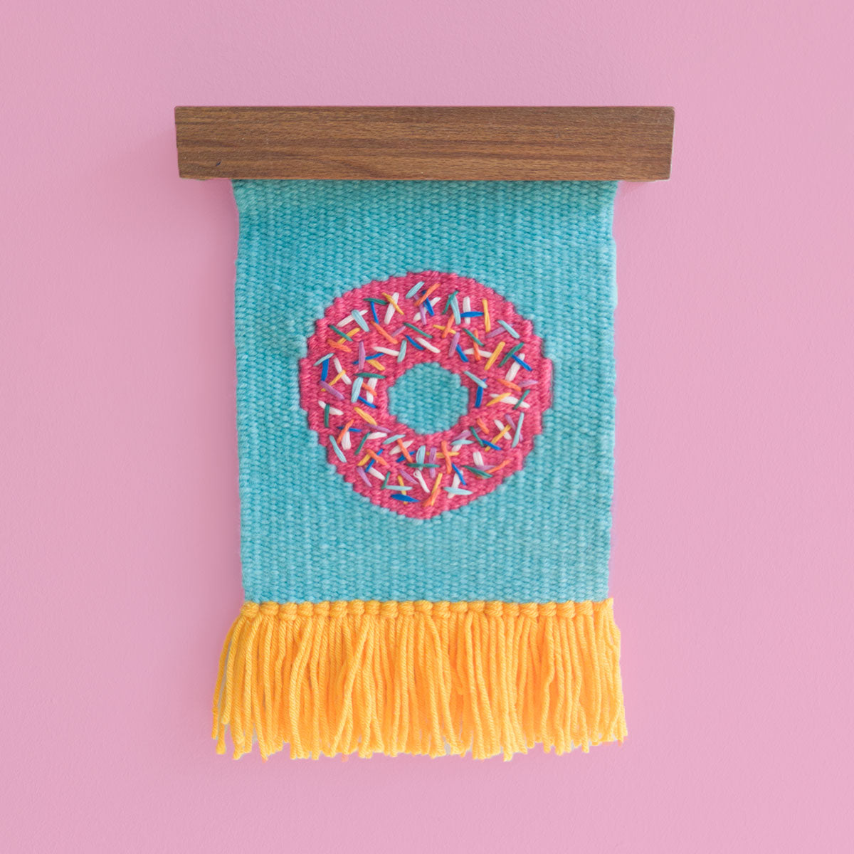 Studio Potato Blue Donut Handwoven Wall Decoration