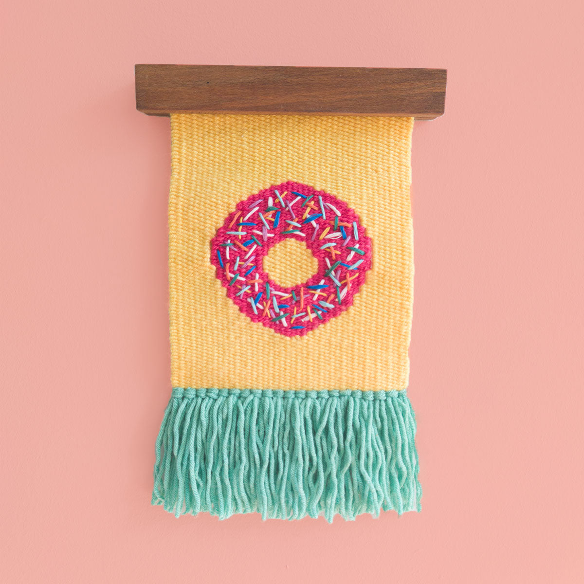 Studio Potato Yellow Donut Handwoven Wall Decoration