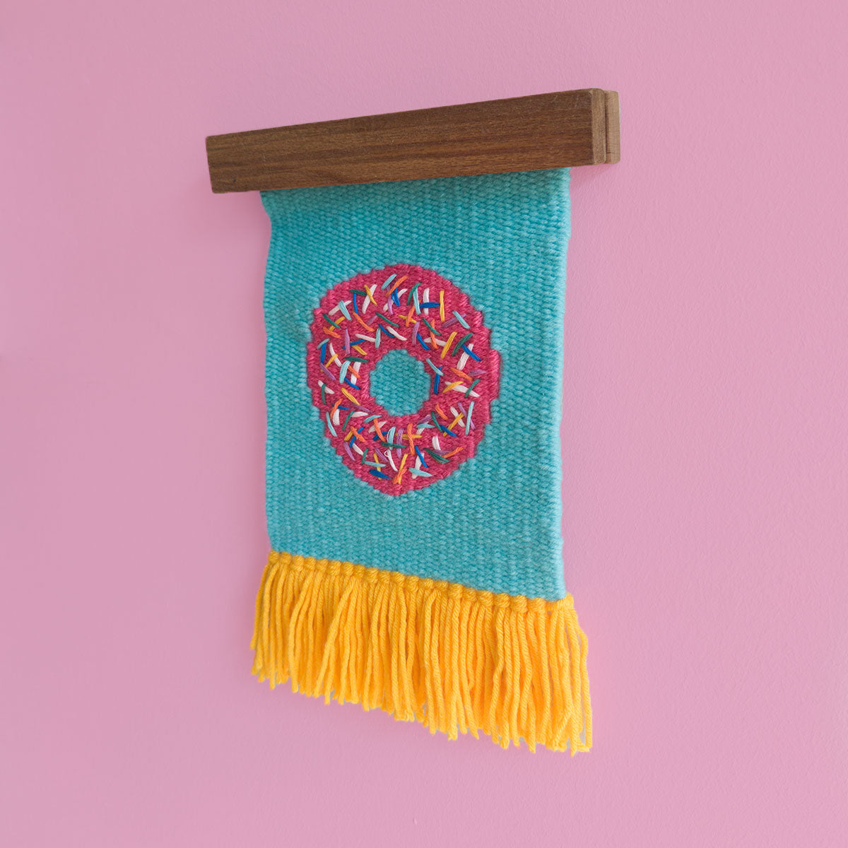 Studio Potato Blue Donut Handwoven Wall Decoration