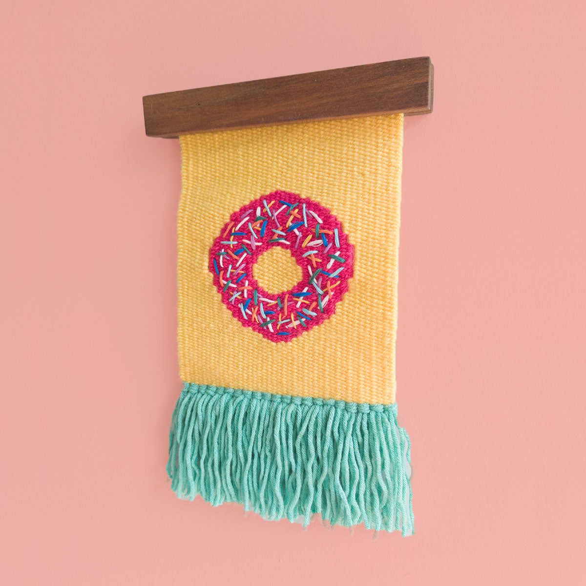 Studio Potato Yellow Donut Handwoven Wall Decoration