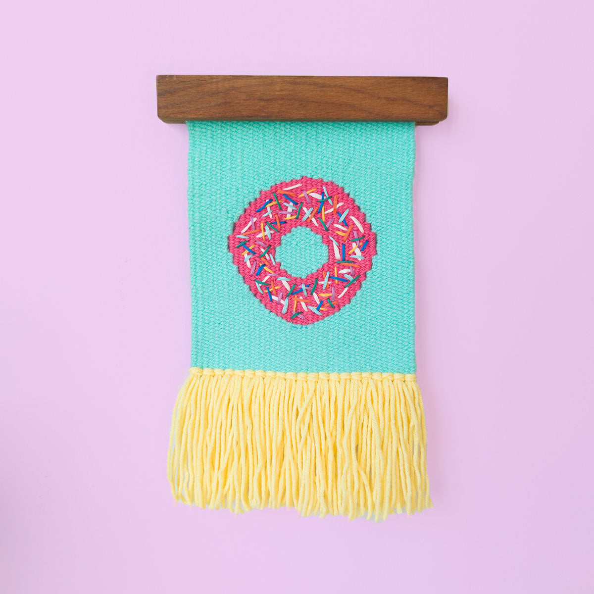 Studio Potato Green Donut Handwoven Wall Decoration