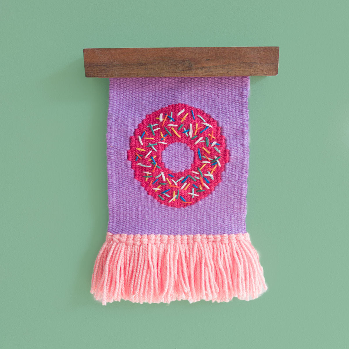 Studio Potato Purple Donut Handwoven Wall Decoration